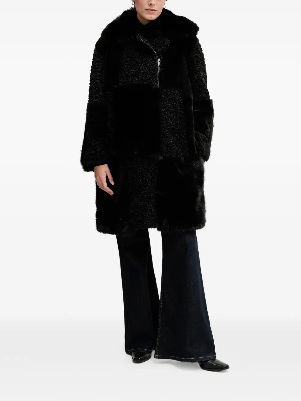 DKNY Winter faux-fur coat - Nero