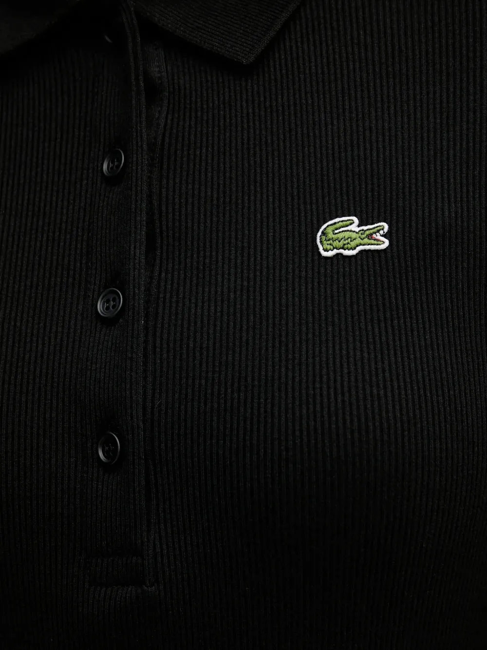 Lacoste Midi-jurk met lange mouwen Zwart
