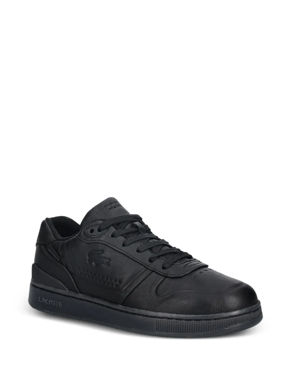 Lacoste T-Clip Shield sneakers met logo-reliëf Zwart