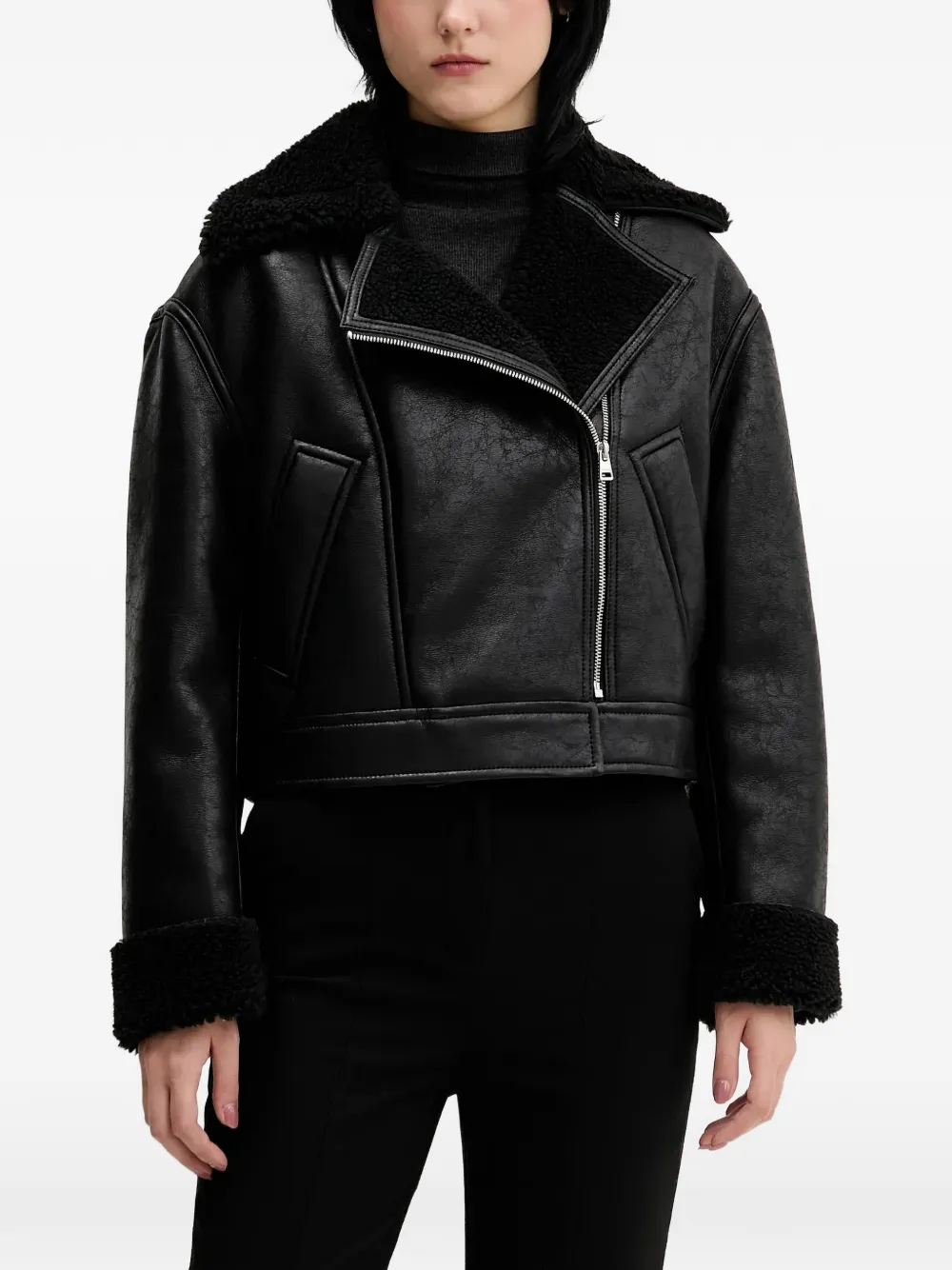 HUGO Anisse zip-fastening jacket - Nero