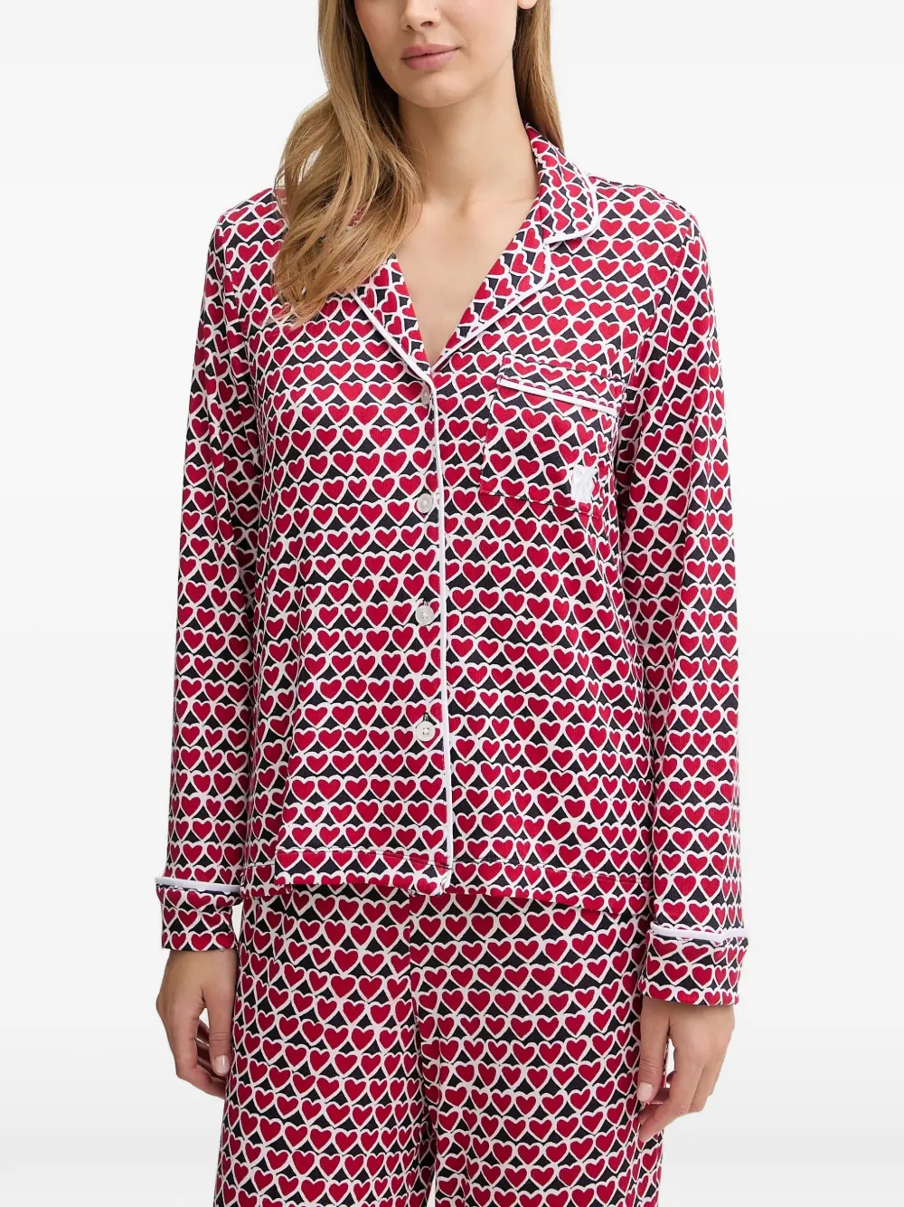  Dkny Heart-print Pyjama Set - Red 