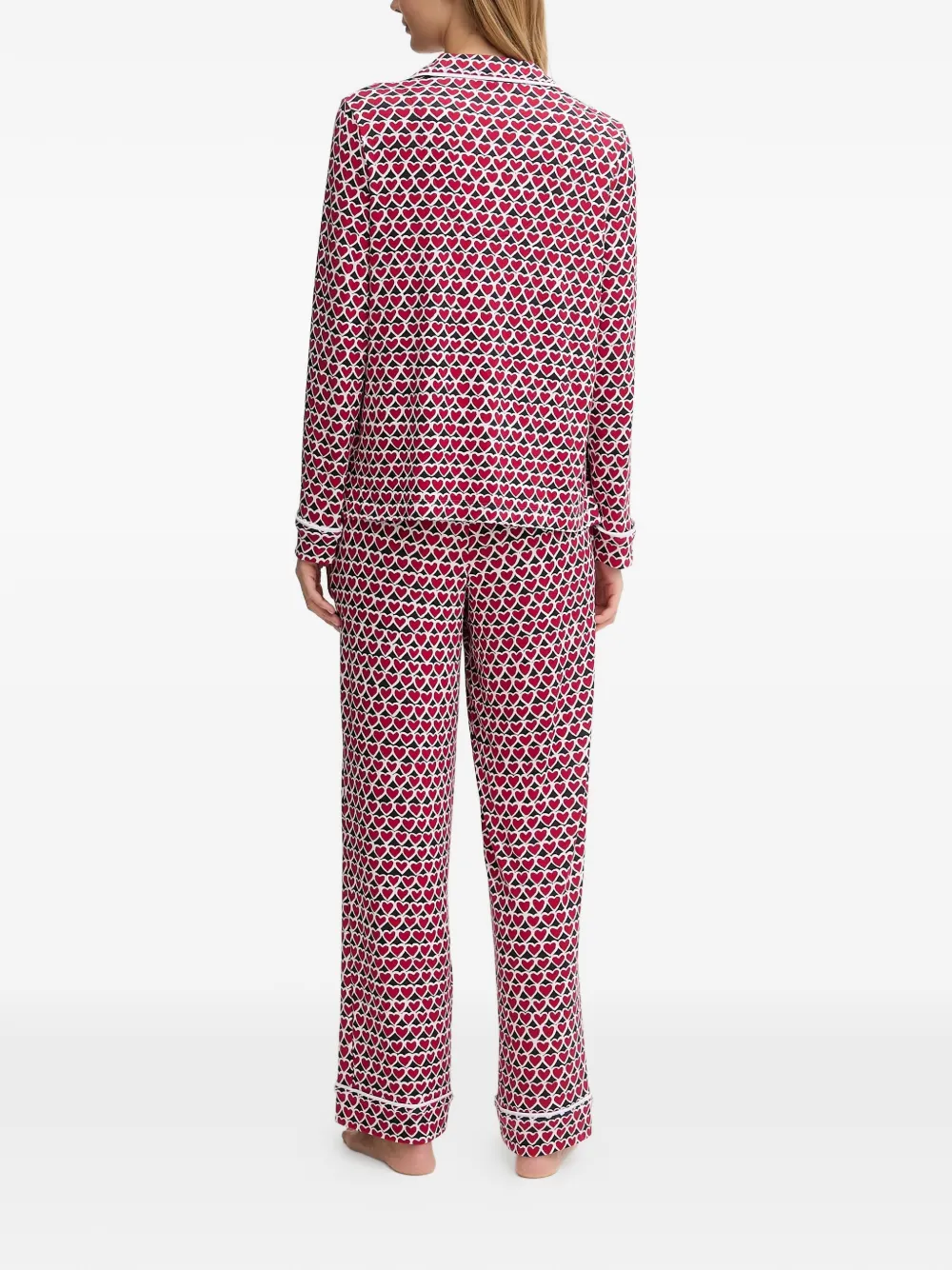  Dkny Heart-print Pyjama Set - Red 