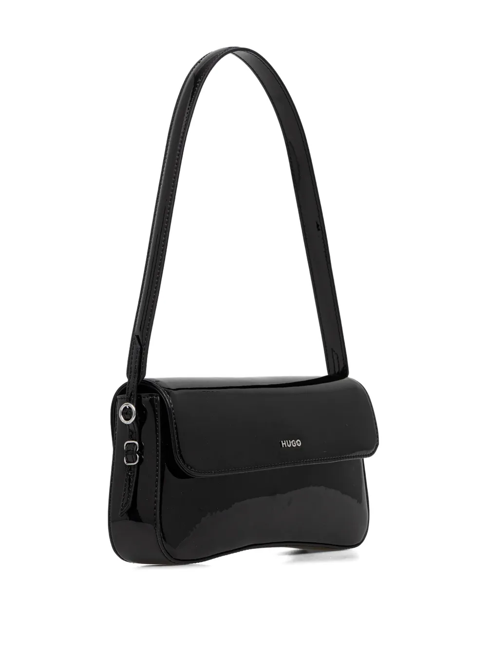 HUGO Syndra logo-detail shoulder bag - Zwart