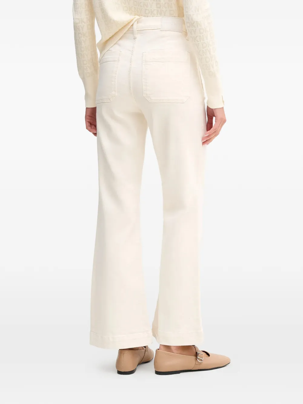  Dkny Flared Jeans - Neutrals 