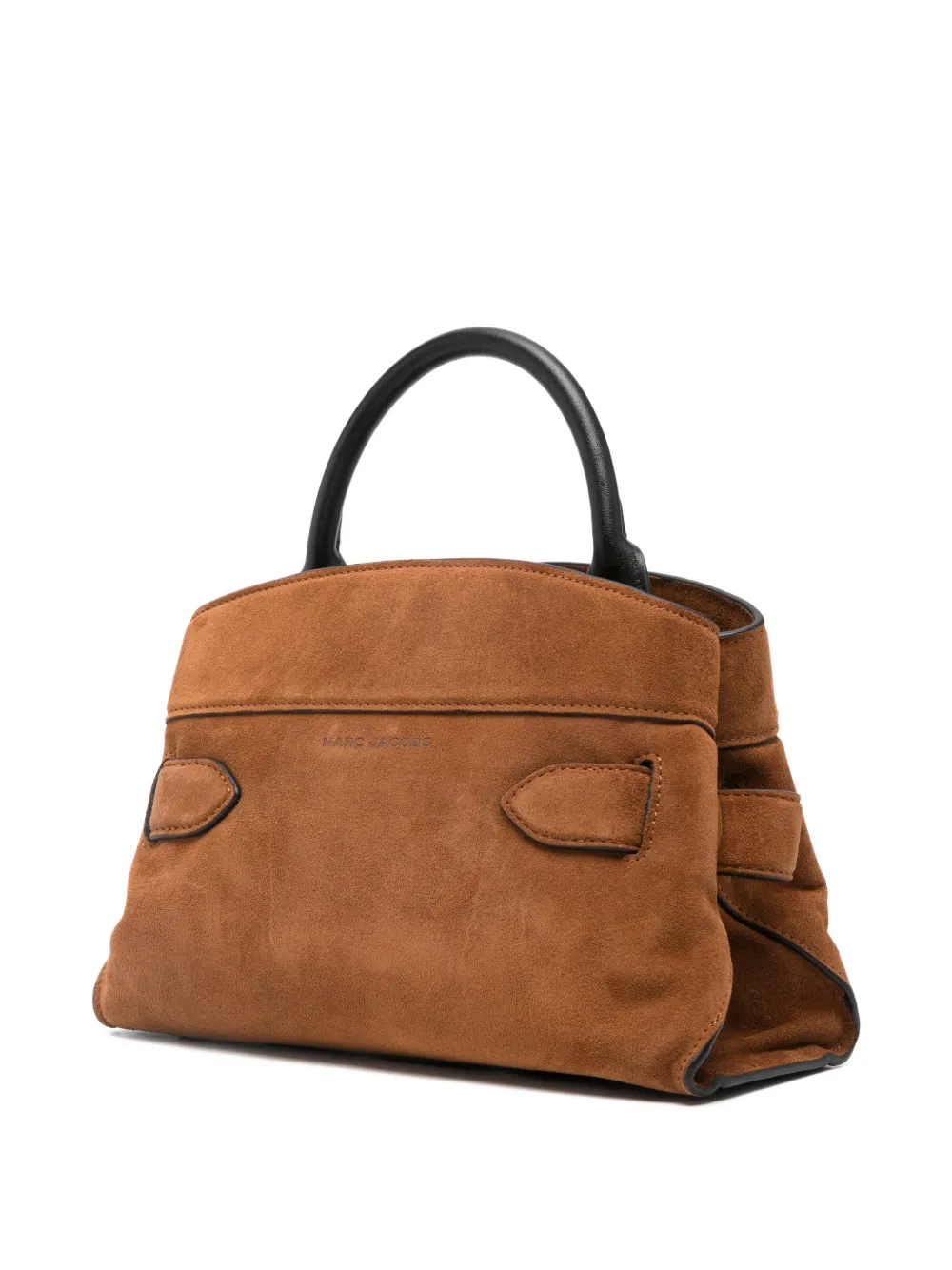 Marc Jacobs Leren shopper met gespdetail Bruin