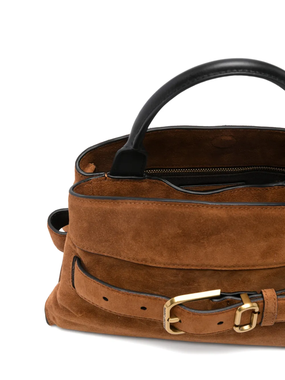 Marc Jacobs Leren shopper met gespdetail Bruin