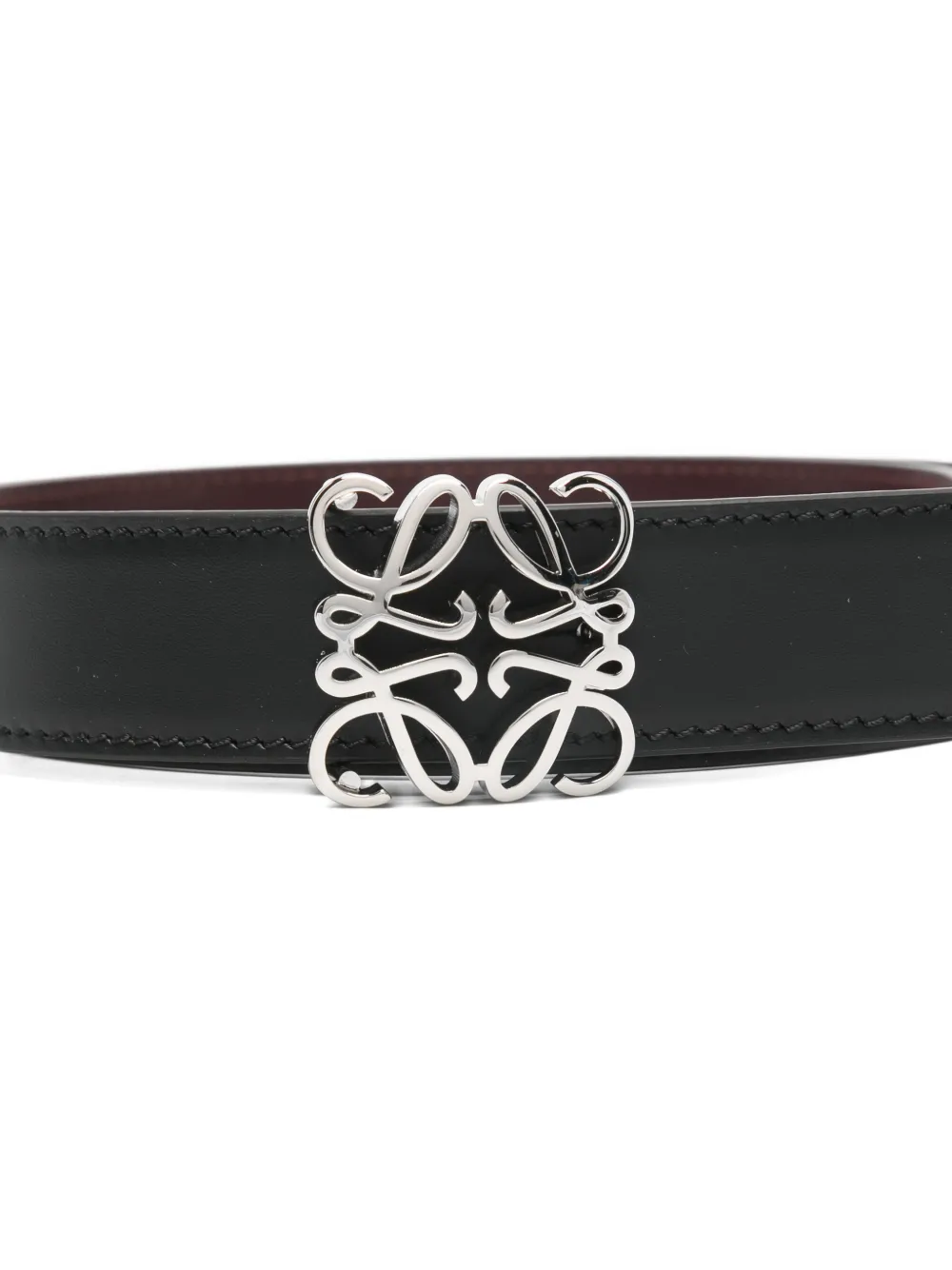 LOEWE logo-buckle belt - Zwart