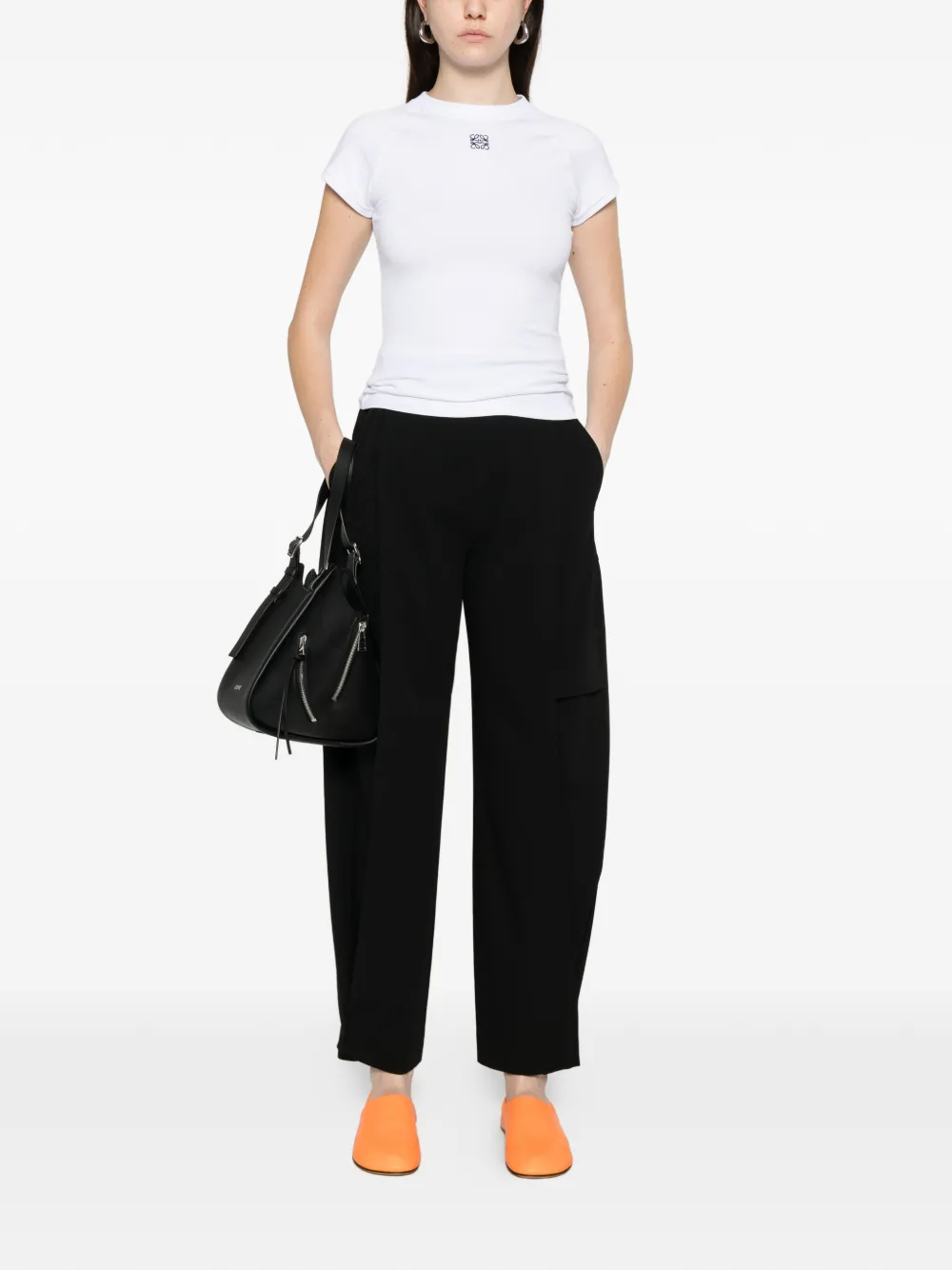  Loewe Plated Trousers - Black 