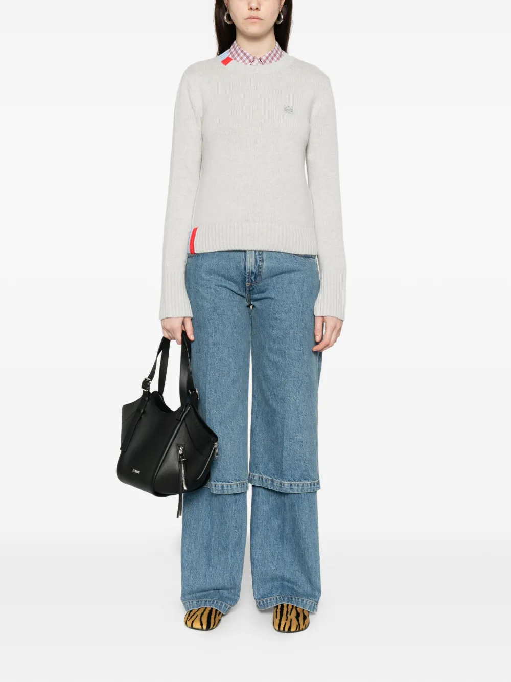  Loewe Crewneck Sweater - Grey 