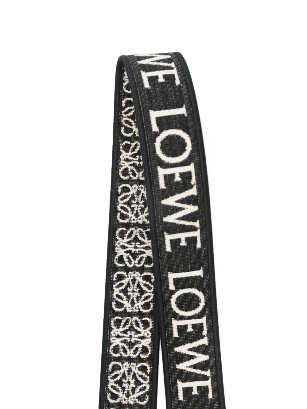 LOEWE ロゴ入り ブラックストラップ LOEWE ロゴ入りショルダーストラップ | ブラック | FARFETCH JP