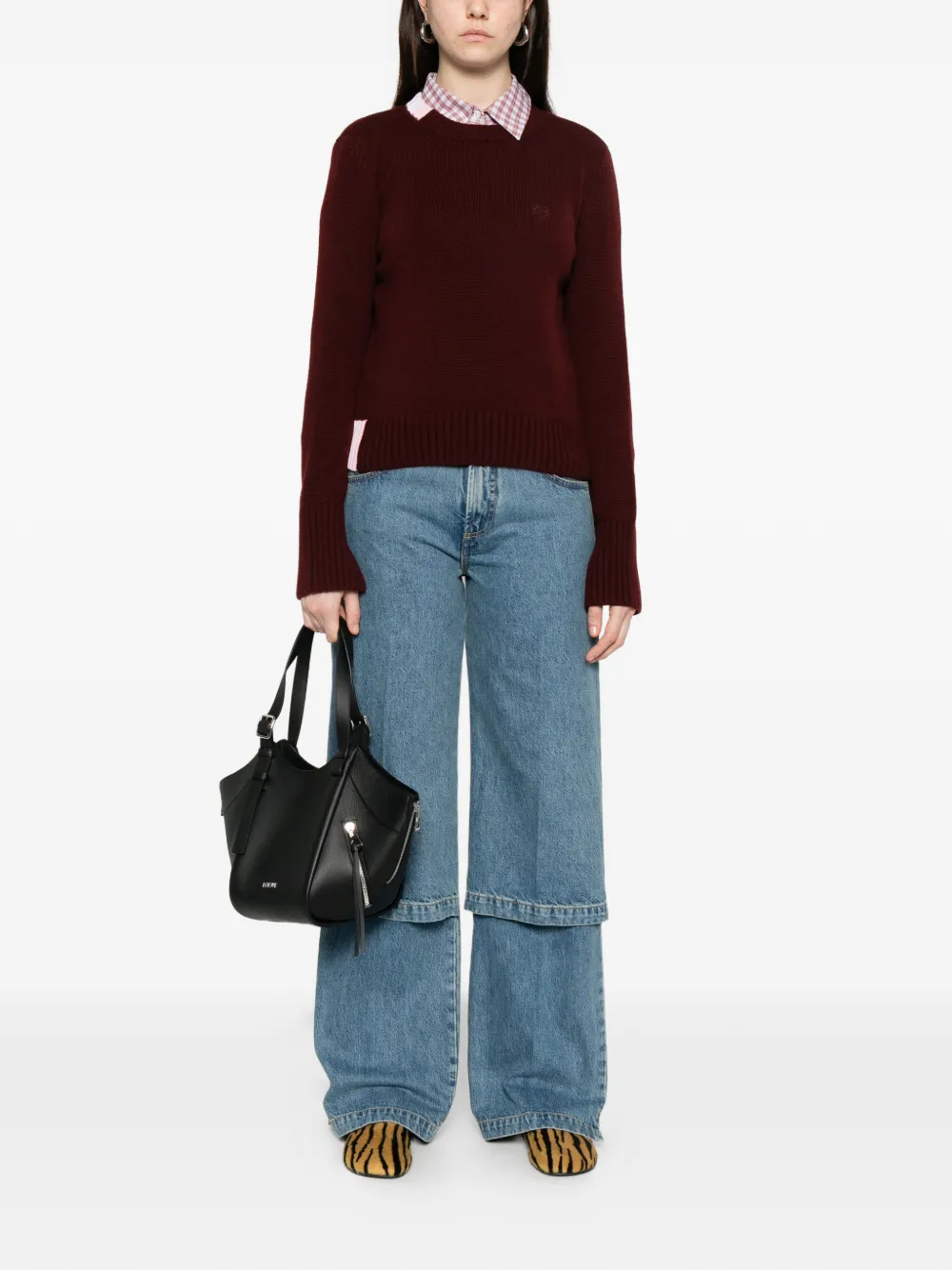  Loewe Round-neck Sweater - Red 