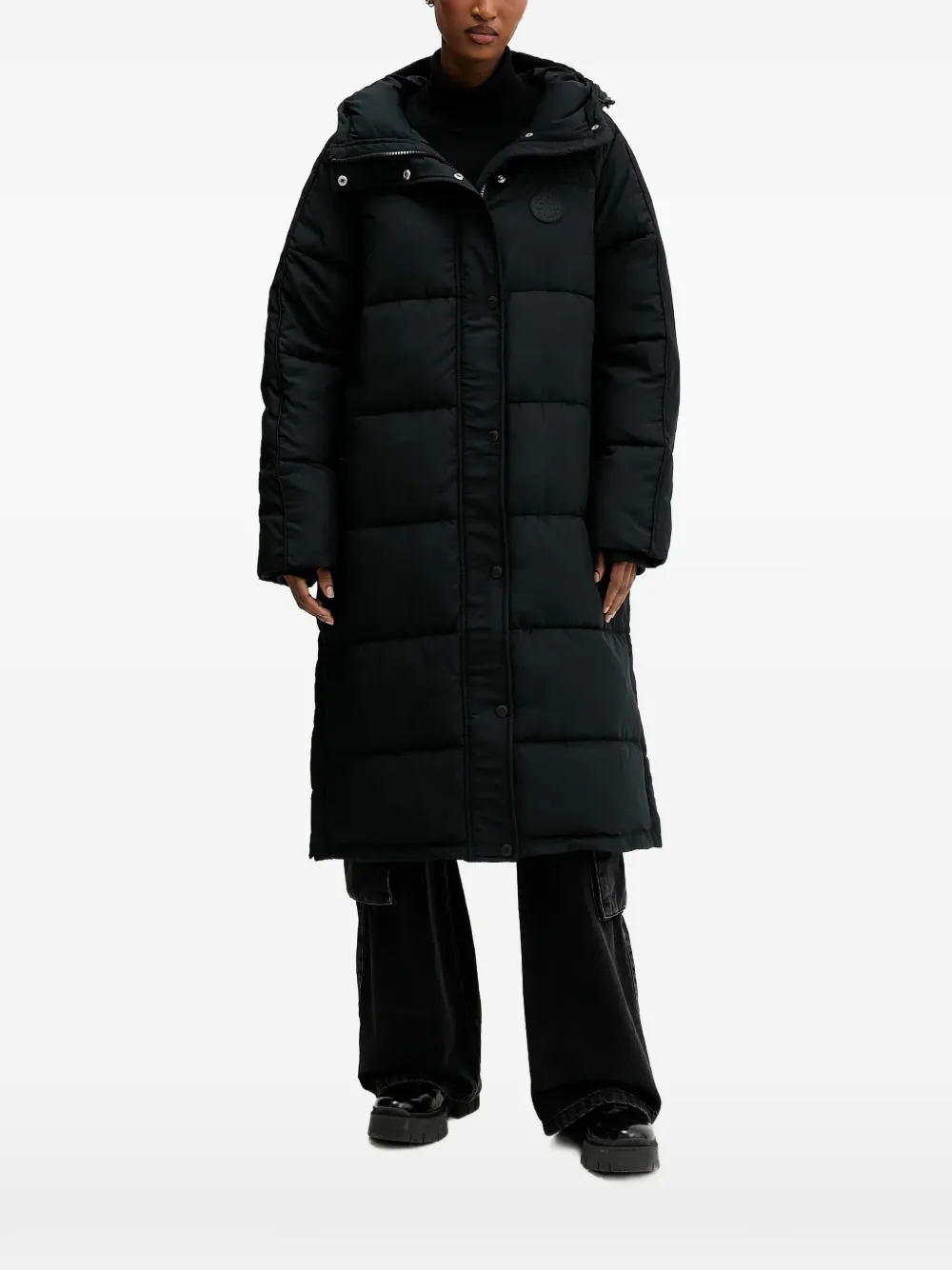 Converse Piumino con cappuccio - Nero