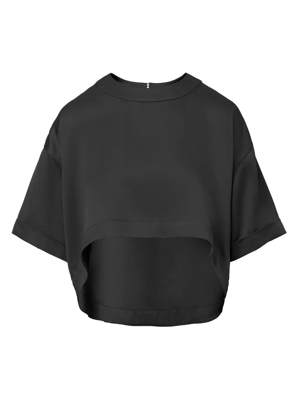 IL VOLO short-sleeve cropped T-shirt - Nero