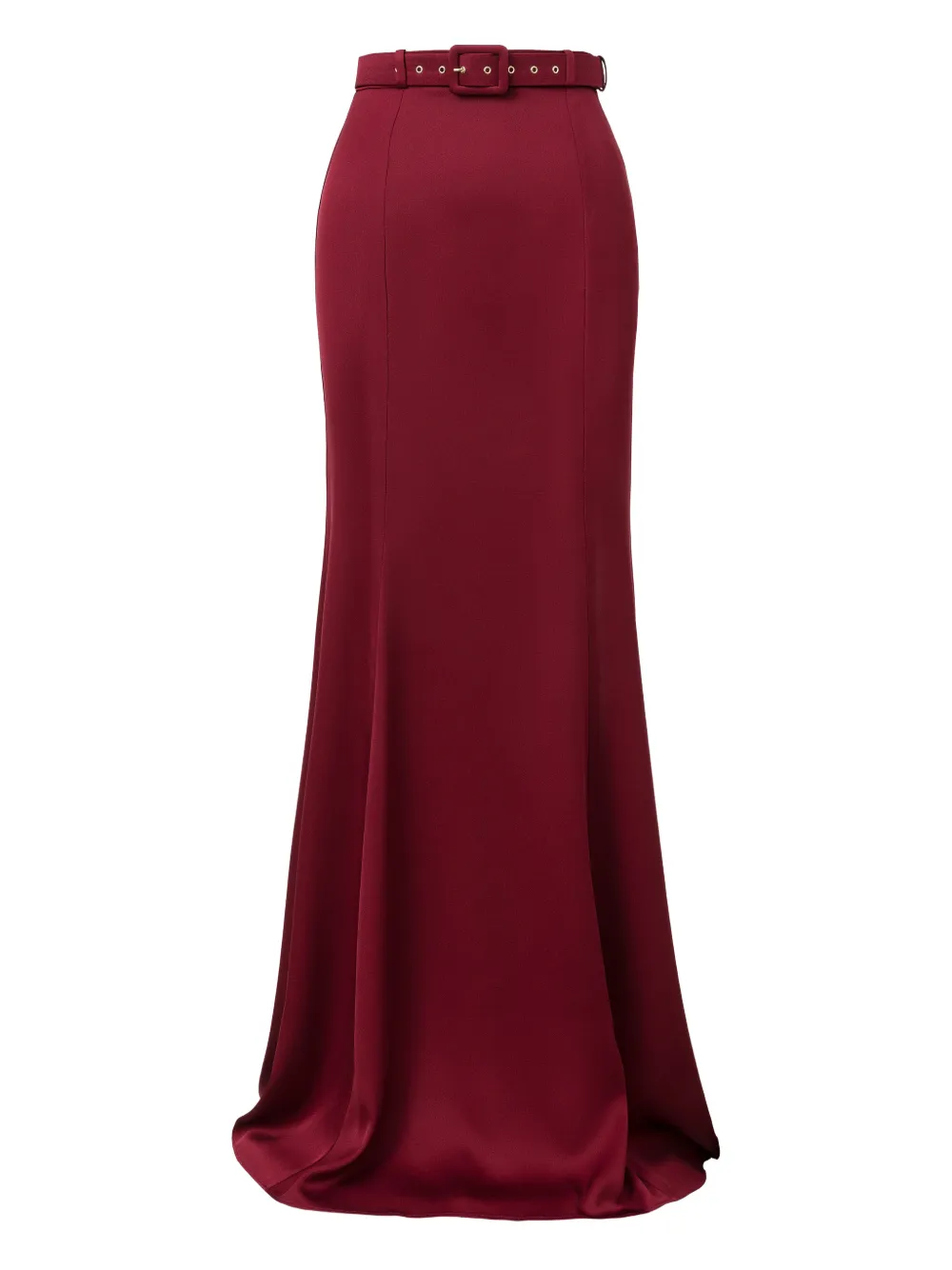 IL VOLO Anais belted-waist skirt - Rosso