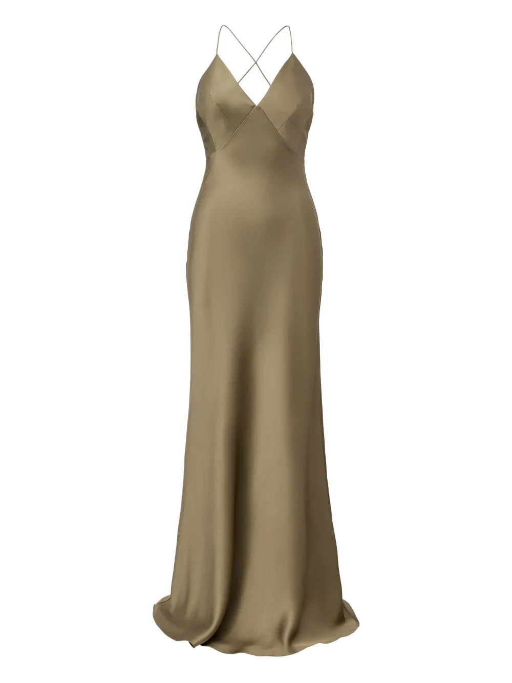 IL VOLO Muse V-neck cross-strap dress - Nude