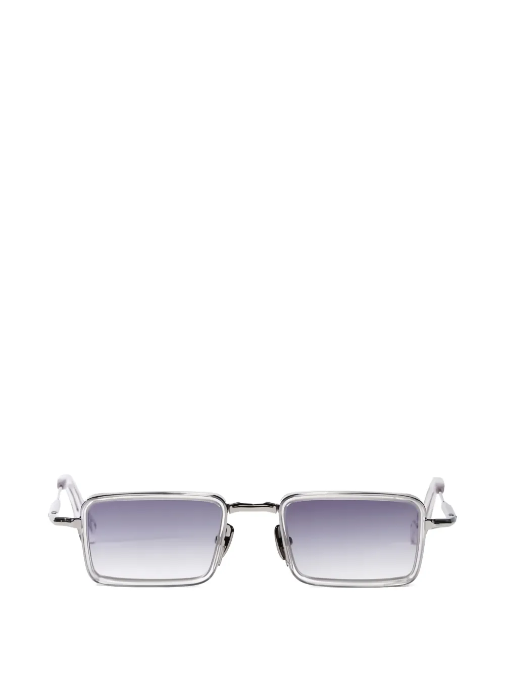 John Dalia Pierce Rectangle-frame Sunglasses In Metallic