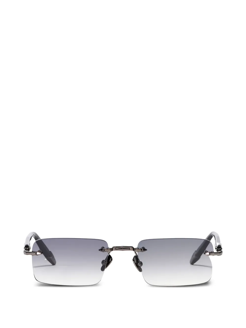 John Dalia gafas de sol con montura rectangular | plateado | Image 1