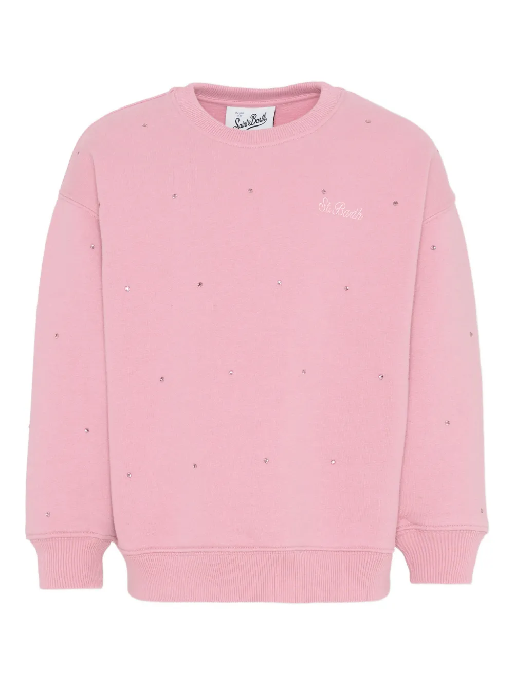 MC2 Saint Barth Kids embellished crew-neck sweatshirt - Rosa