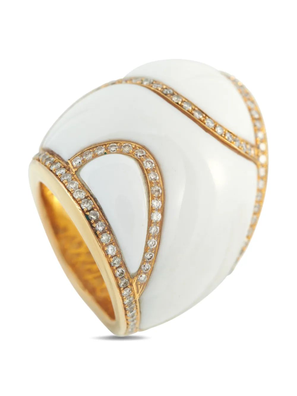 David Webb diamond and agate ring | White | Image 1