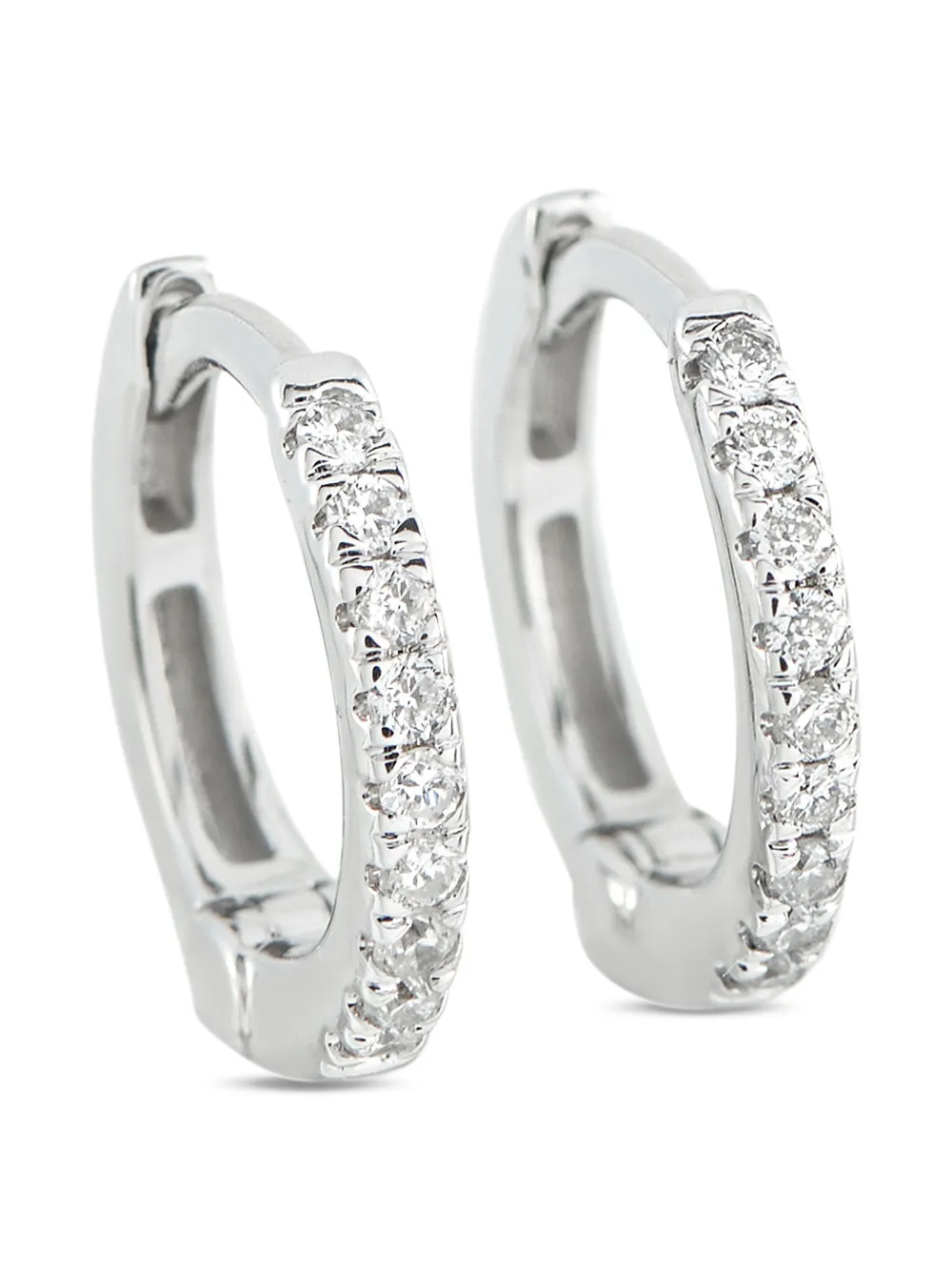 LB Exclusive diamond hoop earrings - Argento