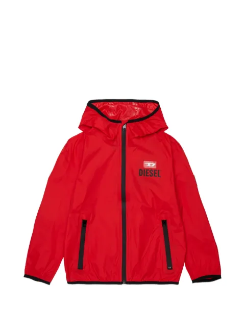 Diesel Kids Jwindop zip-up hooded jacket