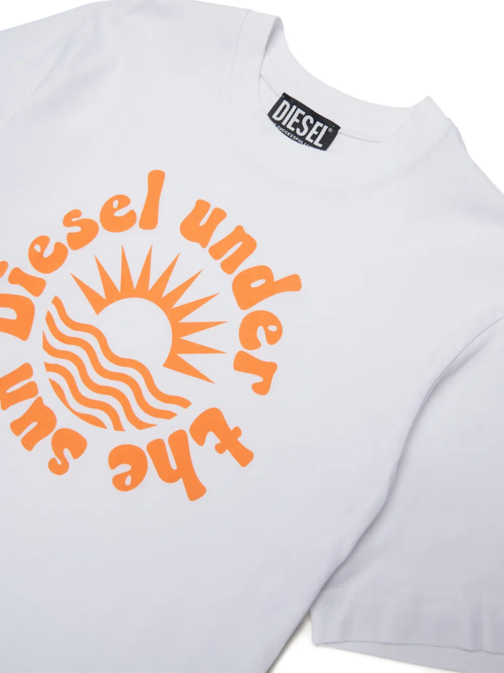 Diesel Kids T-shirt met print Wit