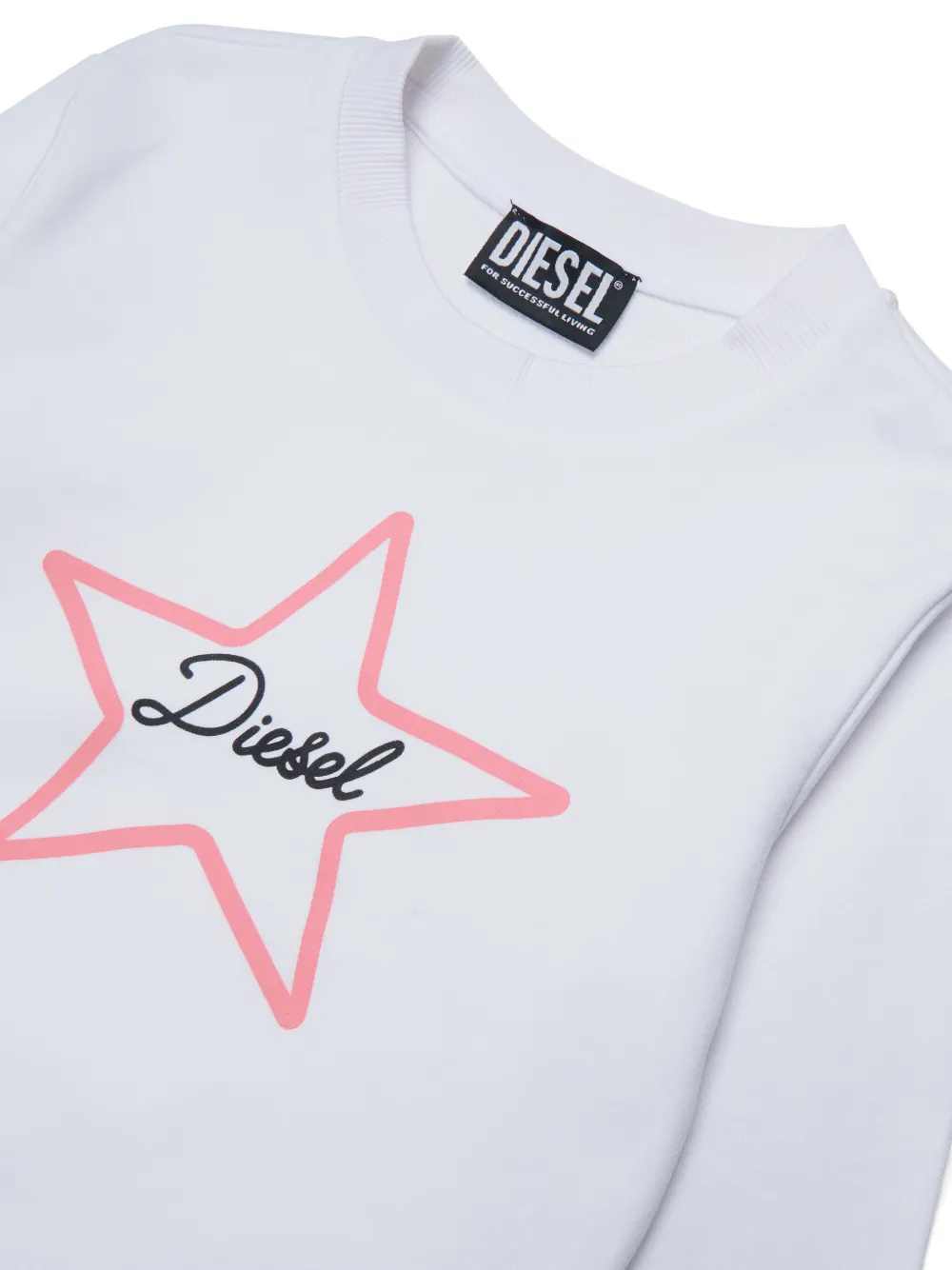 Diesel Kids Sweater met sterrenprint Wit