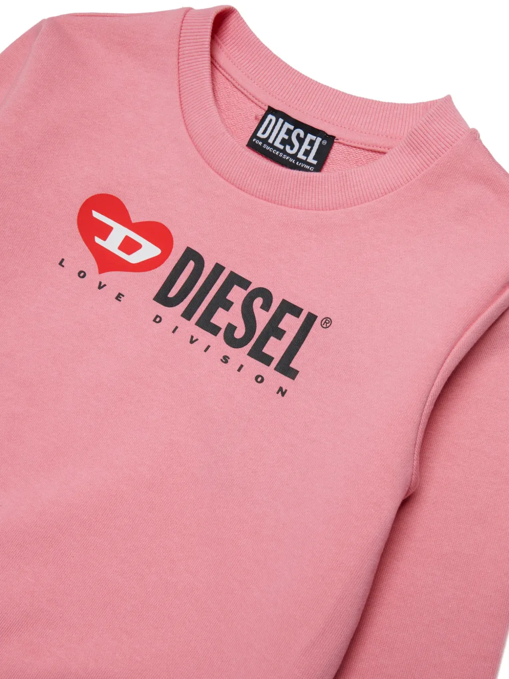 Diesel Kids Selovop sweater met grafische print Roze