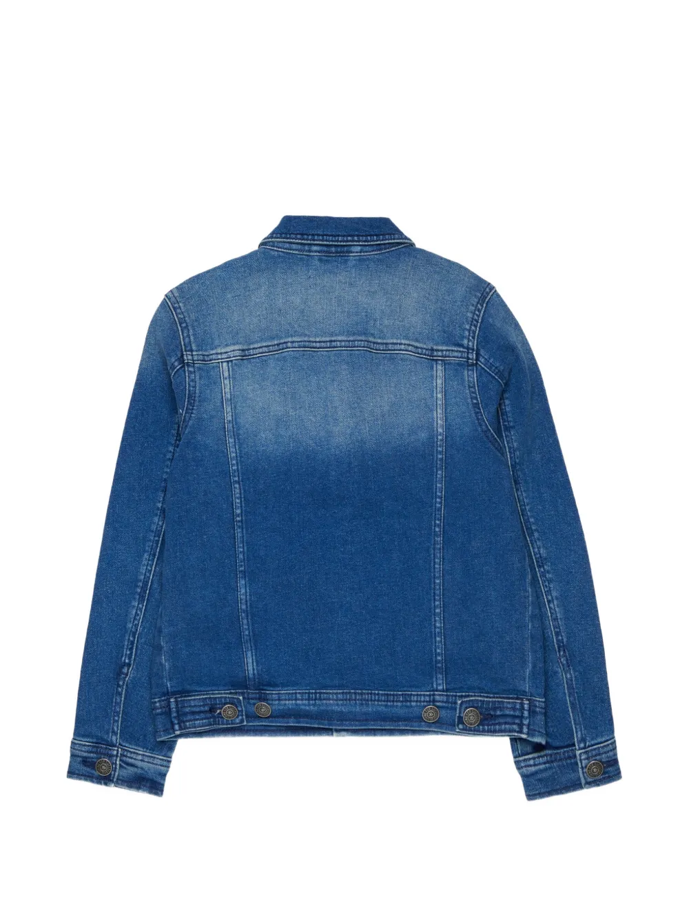  Diesel Kids Buttoned Cotton Jacket - Blue 