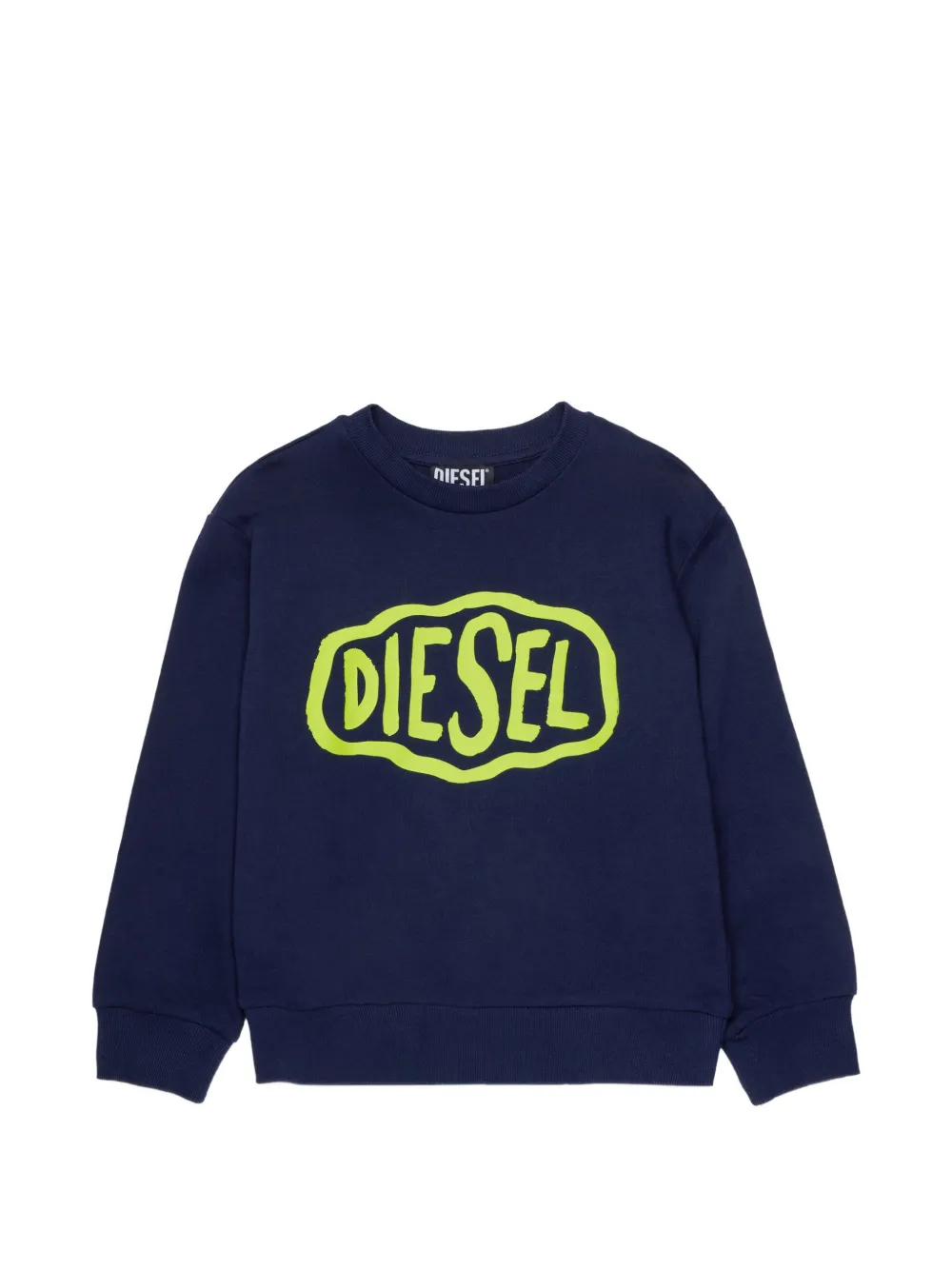 Diesel Kids print-logo sweatshirt - Blu