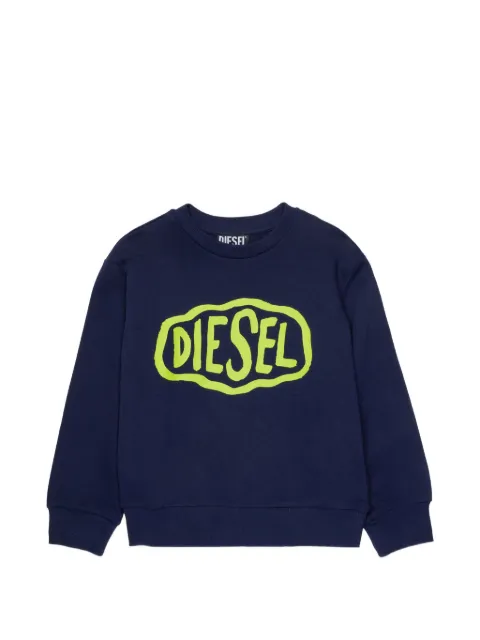 Diesel Kids sudadera con logo estampado
