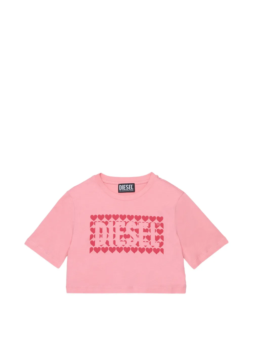 Diesel Kids T-shirt con logo - Rosa