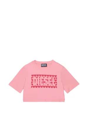 Diesel Kids ハートロゴ Tシャツ | ピンク | FARFETCH JP