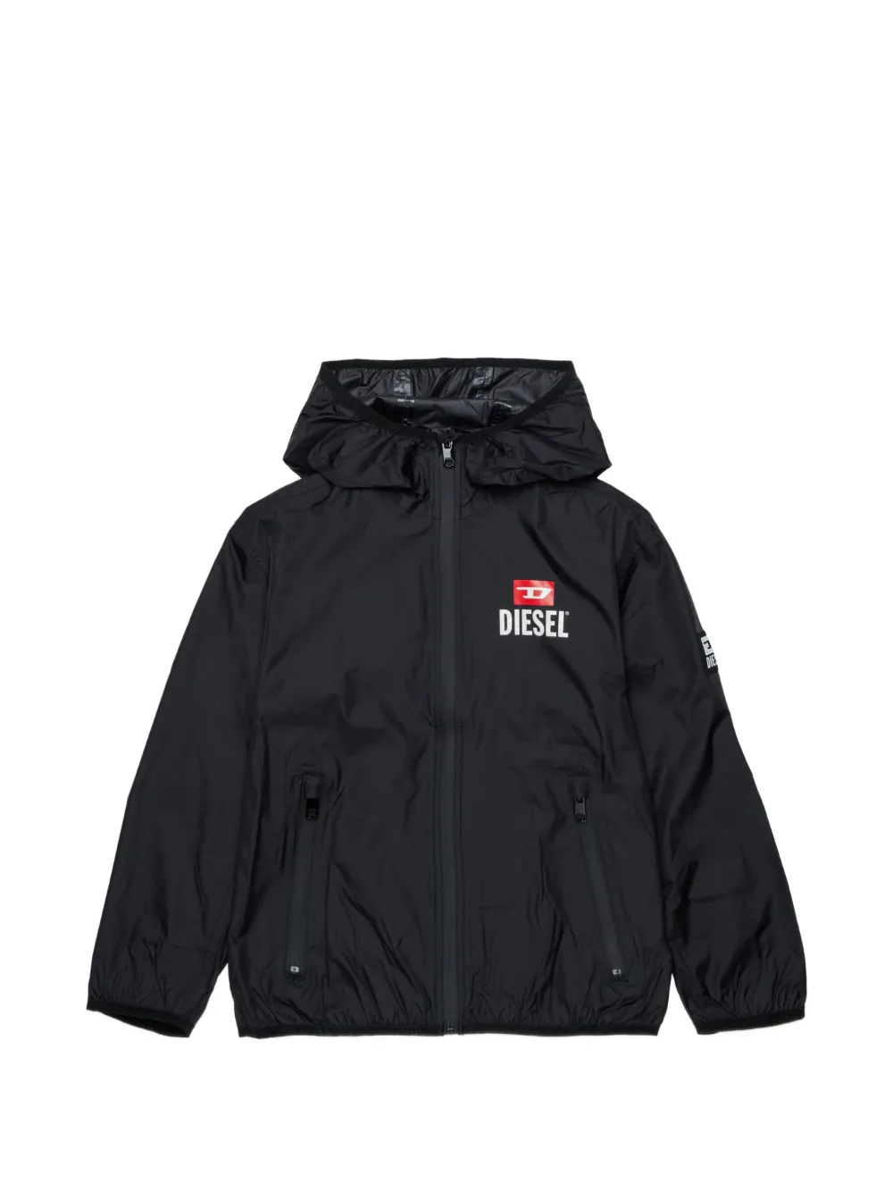 Diesel Kids Giacca con cappuccio - Nero