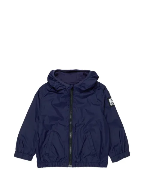 Diesel Kids hooded rainwear jacket