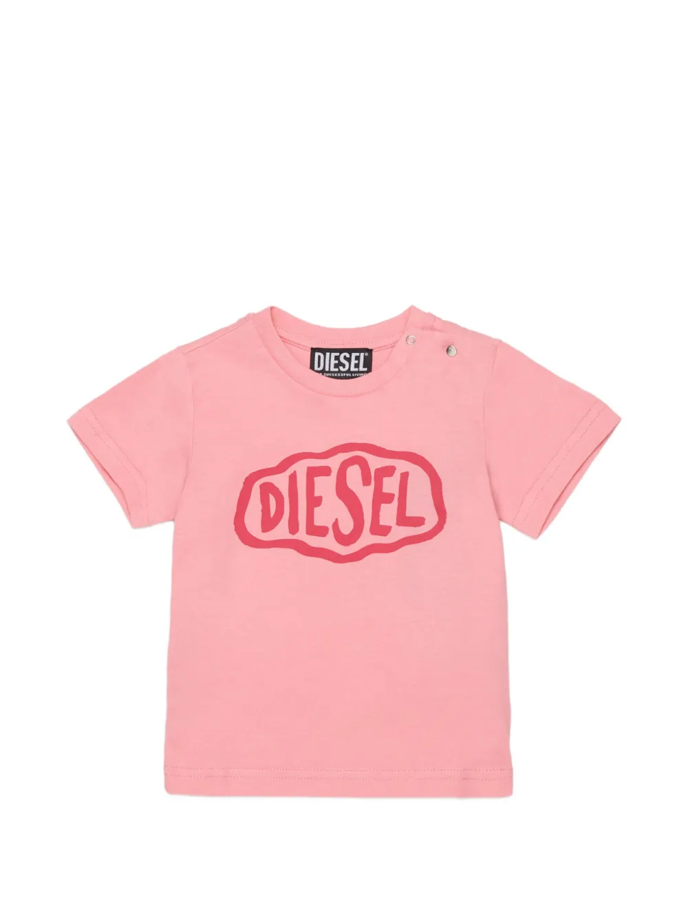 Diesel Kids logo T-shirt - Pink
