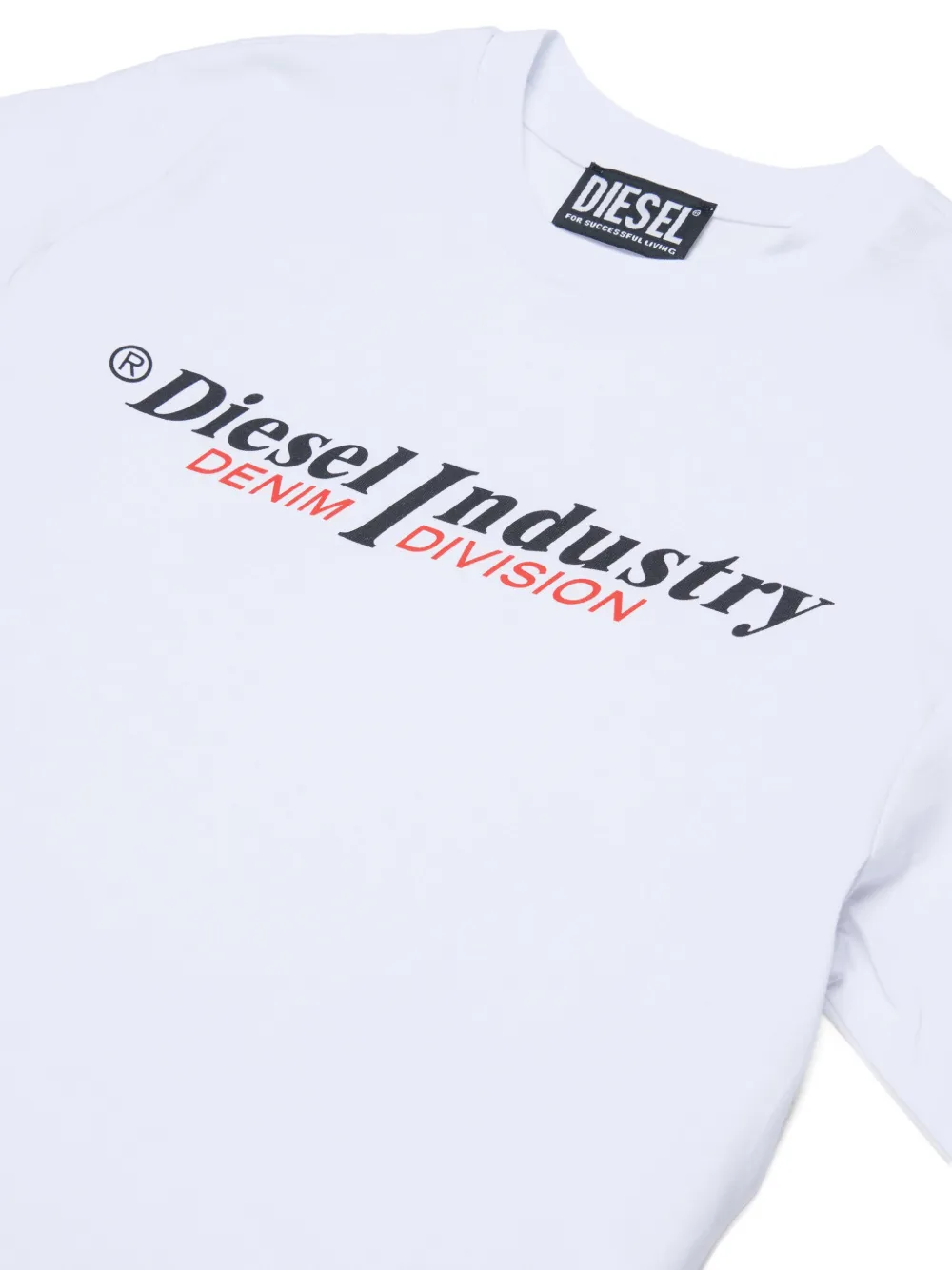 Diesel Kids T-shirt met logo Wit