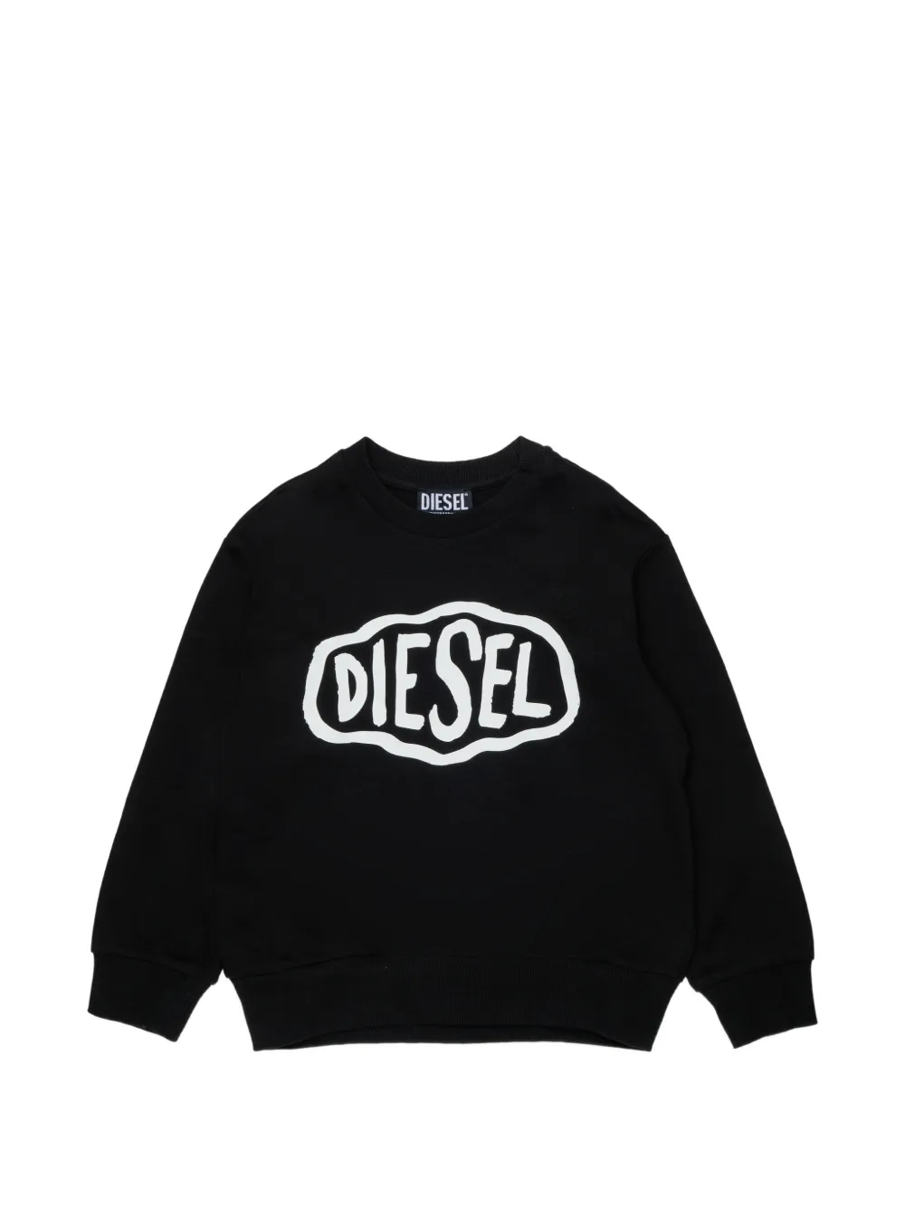 Diesel Kids Felpa con logo - Nero
