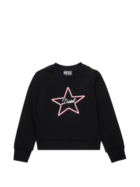 Diesel Kids star graphic SISTAOP sweatshirt