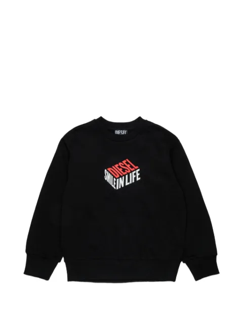 Diesel Kids sudadera con cuello redondo