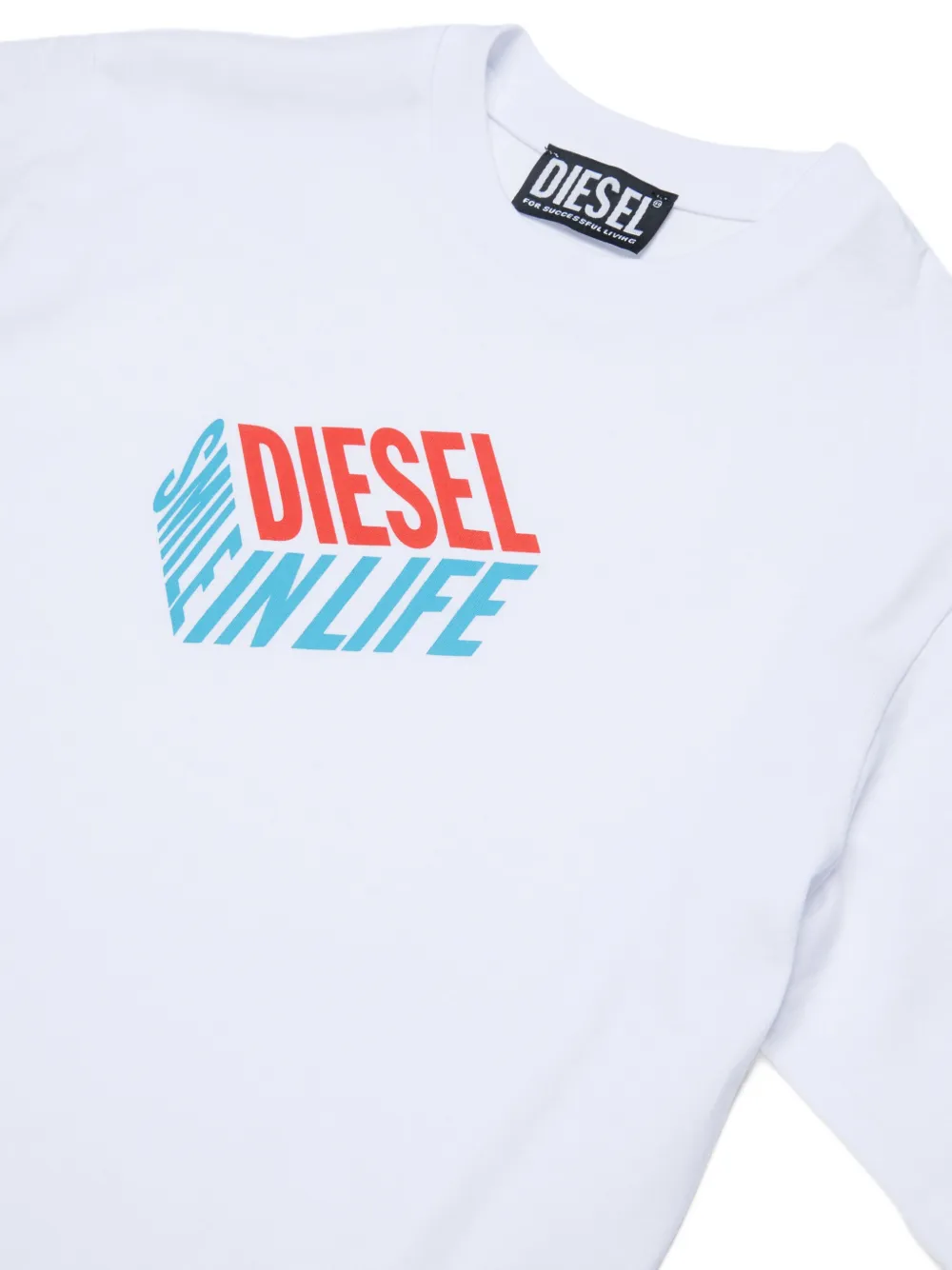 Diesel Kids T-shirt met logo Wit