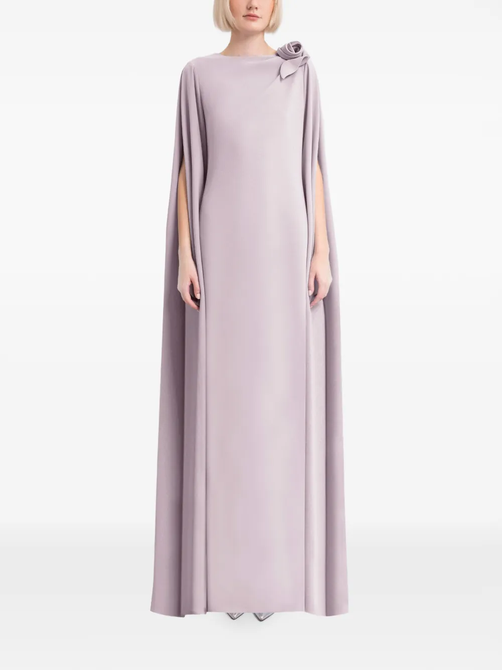 Gemy Maalouf Maxi-jurk met roosdetail Paars