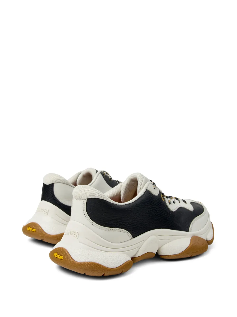 Camper Twins leren sneakers Zwart