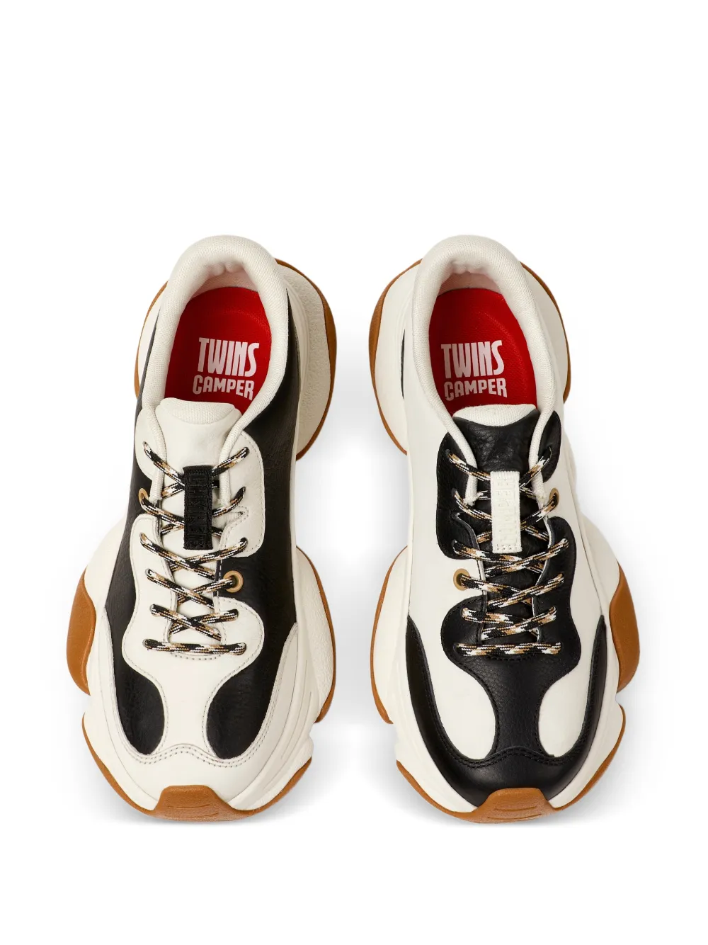 Camper Twins leren sneakers Zwart