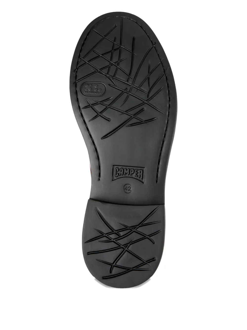 Camper Twins leren derby schoenen met colourblocking Zwart