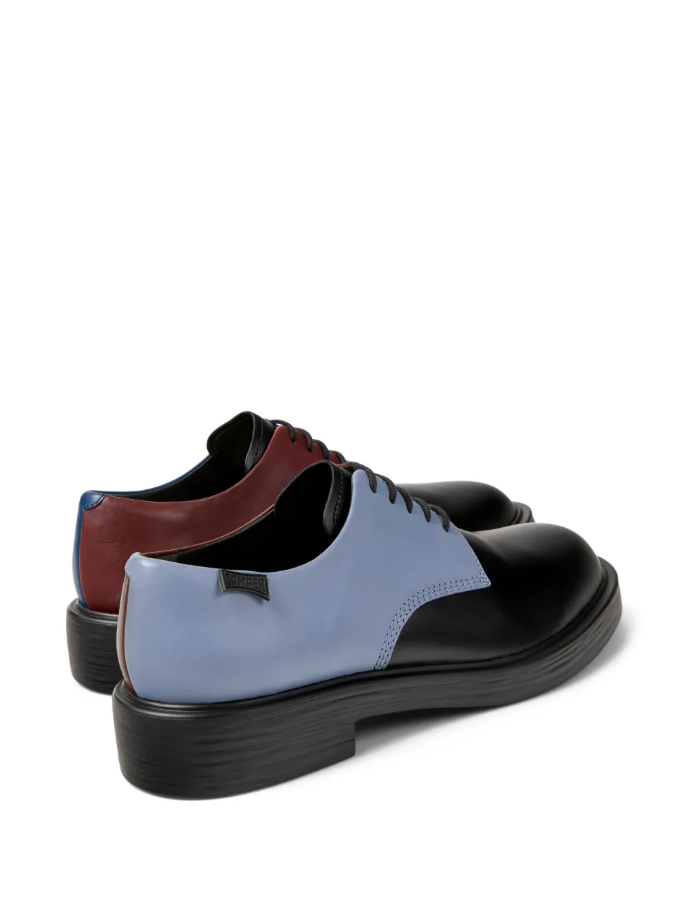 Twins Colourblock Leather Derby Shoes
