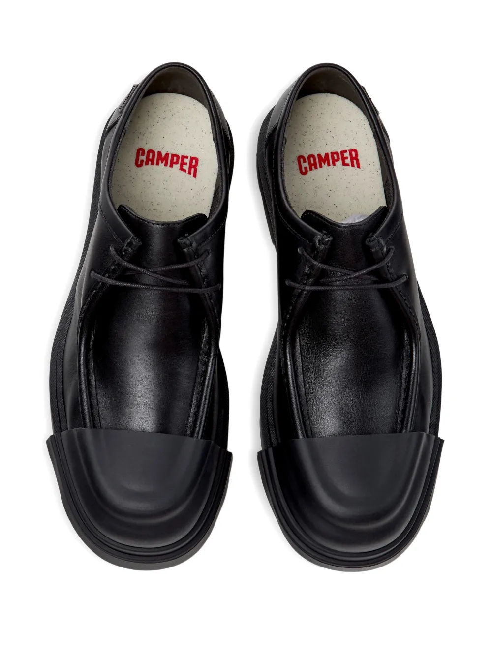 Camper Junction leren derby schoenen Zwart
