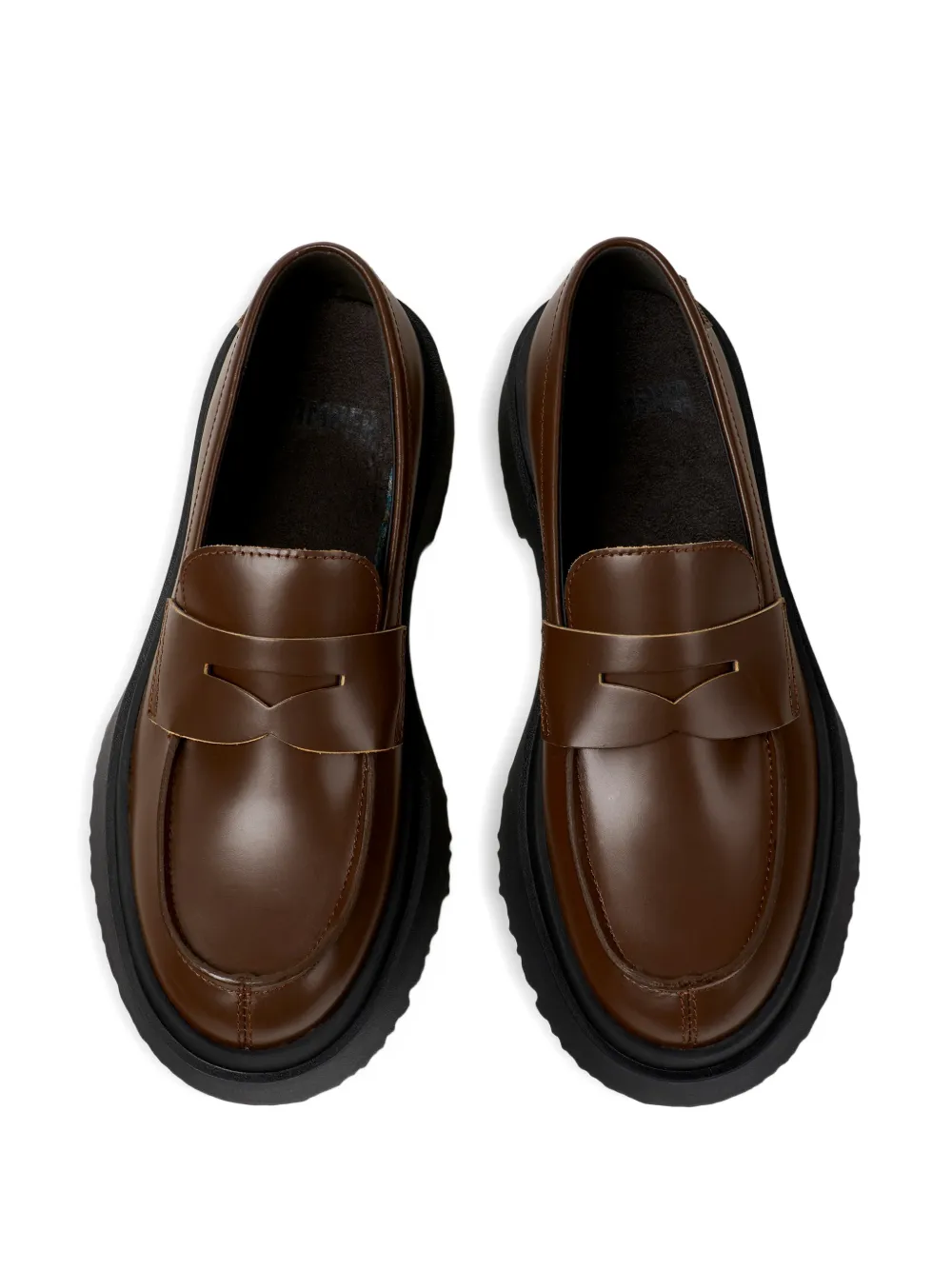 Camper Walden leren loafers Bruin