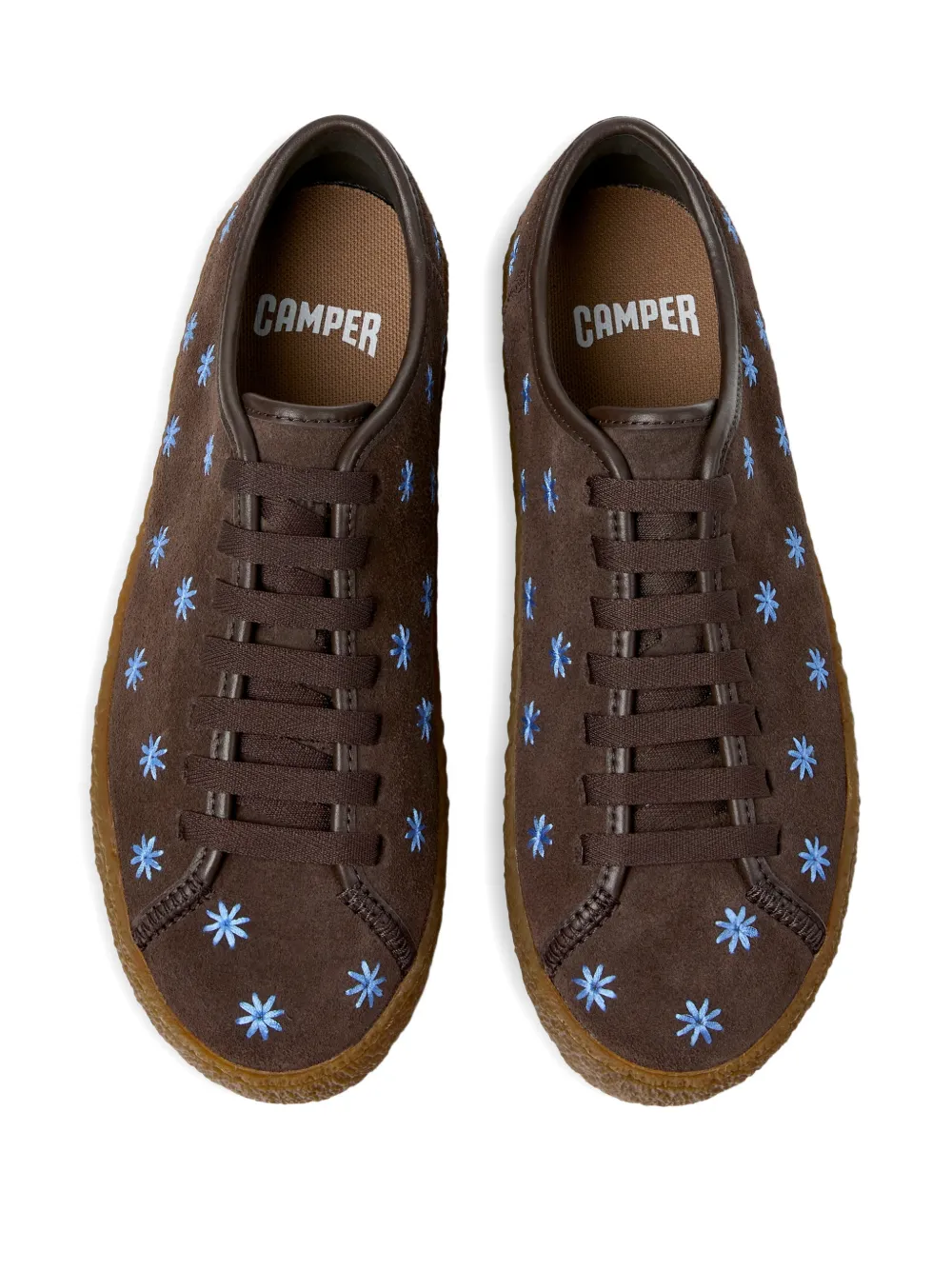 Camper Peu Terreno sneakers met bloemen Bruin