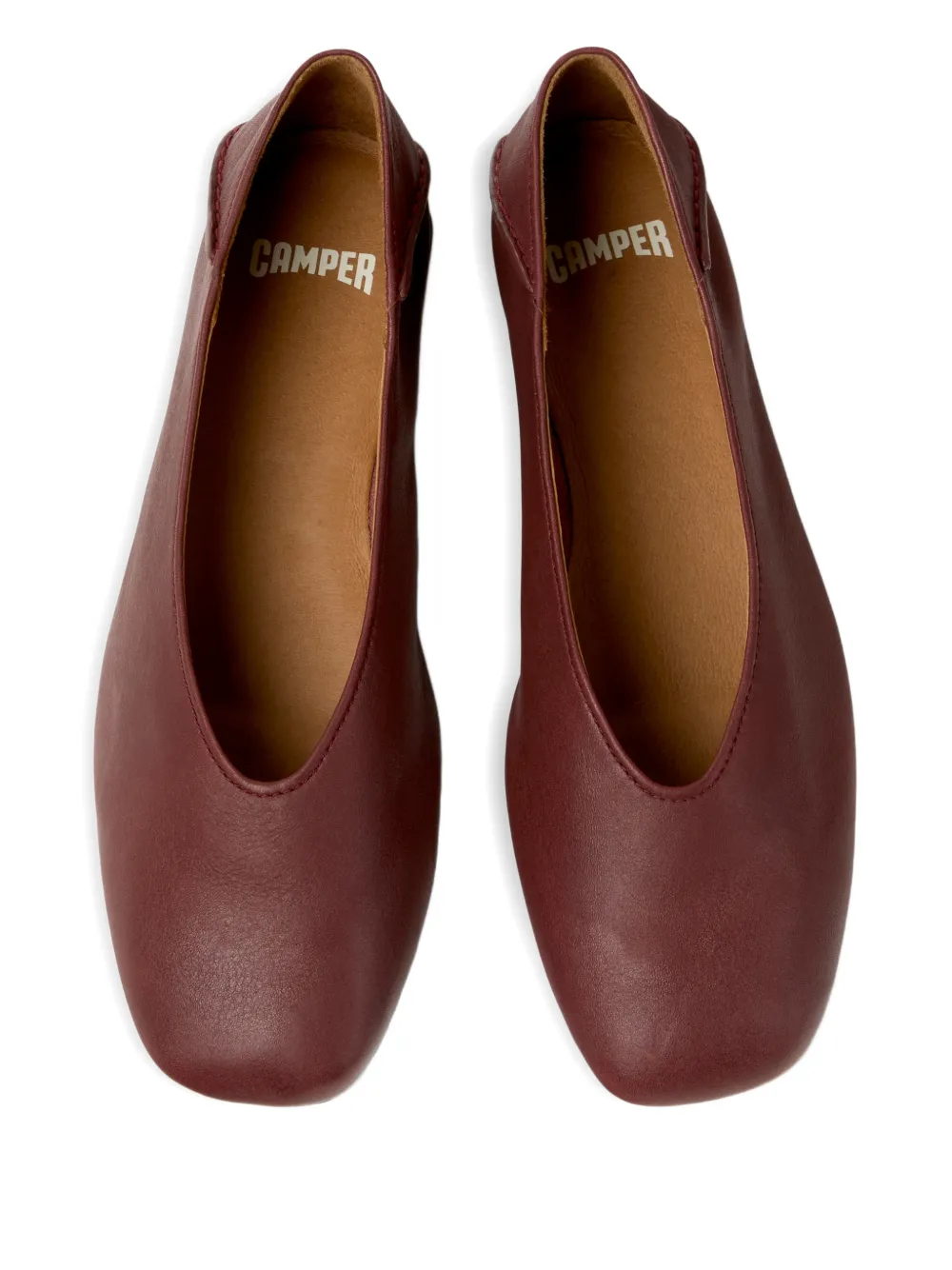 Camper Casi Myra leren ballerina's Rood